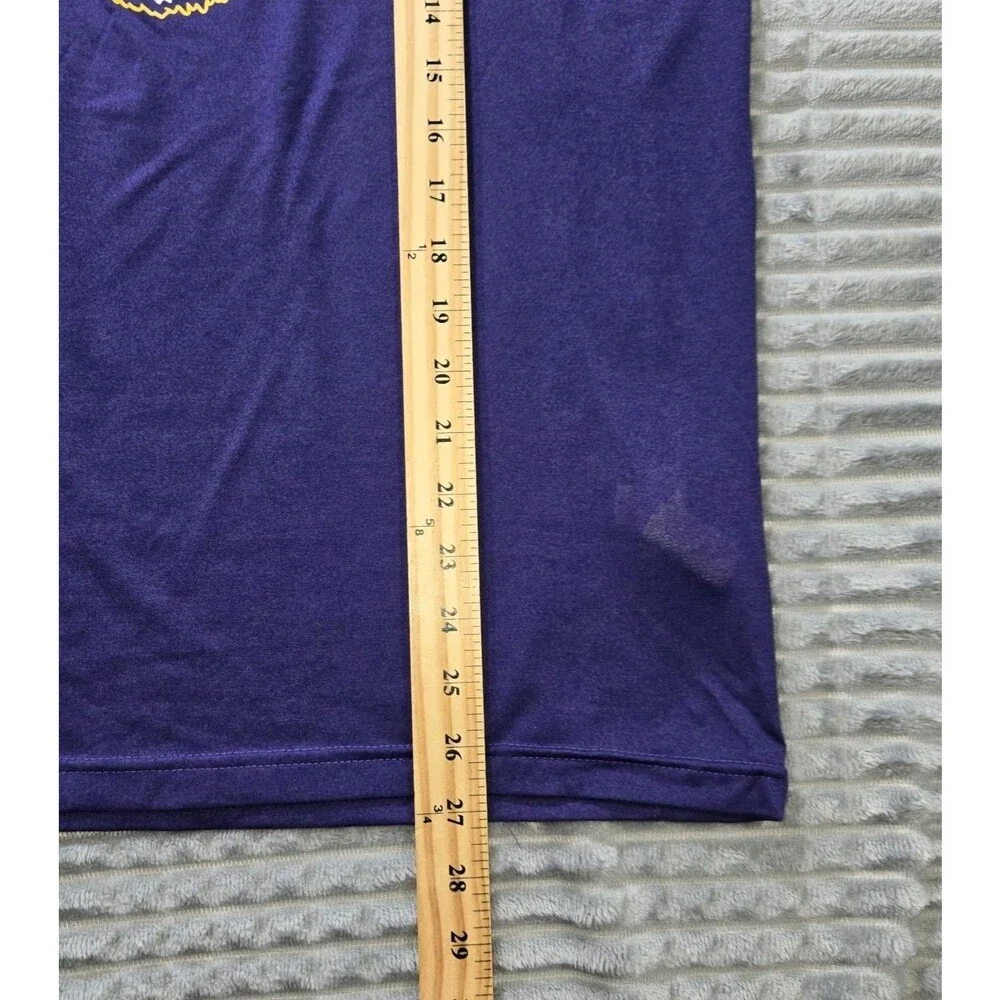 Mens Nike DriFit LSU Tigers Short Sleeve T Shirt Purple Medium Mike The Tiger